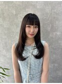 Dark greige × layer cut