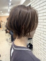 30代40代50代白髪ぼかし丸みショートくびれショート