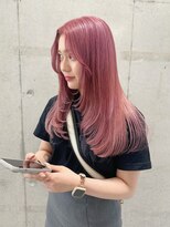 シーク 天神(SEEK)&nbsp;松尾菫菜/レイヤーカット/ハイトーン/ピンク/韓国ヘア