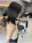 ダブルバングストレート