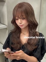 ベレーザ 渋谷(BELEZA)&nbsp;15947ナチュラルブラウンレイヤーラウンドバングオリーブグレー