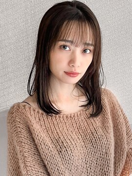 アグノス 青山(Agnos) こなれヘアサイドバング小顔カット前髪艶感黒髪#518f1031