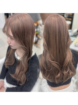 プティパ 水戸内原店(petit-pas) ブリーチ/ピンクベージュ/暖色カラー