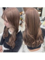 プティパ 水戸内原店(petit-pas) ブリーチ/ピンクベージュ/暖色カラー