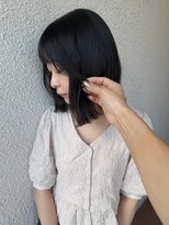 ビグディーサロン 武庫川(BIGOUDI salon) 切りっぱなしボブ