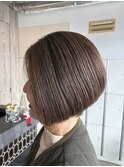 白髪ぼかし×ボブ