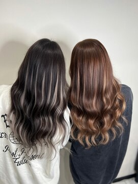 ヘアーデザイン ジェルム(Hair Design germe) 色違いお揃いメッシュ / YUDU