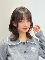 リブランド 銀座(REBRAND)&nbsp;くびれミディアムレイヤー透明感グレージュカラー