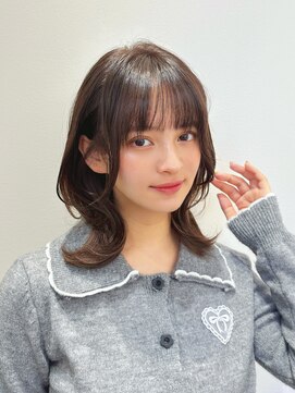 リブランド 銀座(REBRAND) くびれミディアムレイヤー透明感グレージュカラー