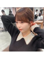 アフロート ディル(AFLOAT D'L)&nbsp;小顔前髪顔周り似合わせカットサイドバングもみあげ後れ毛髪型