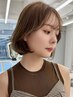 カット+ブリーチなしダブルカラー【茗荷谷/ショートボブ/レイヤーカット】
