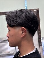 バーバーショップグランツ(Bar ber Shop GRAnt'z)&nbsp;テーパーフェード&毛流れパーマ