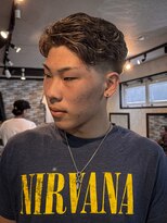 グラッドマンズカットクラブ 立川(GLADMAN'S CUT CLUB) 外国人風ハイライトメッシュラルフカール立川メンズ