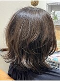 ☆外ハネミディアム☆ 《クーポン→カット+コラーゲンカラー》