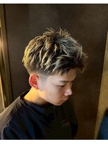 ノーヴァ バイ ボナ 前橋店(nova by bona) 【メンズショート】骨格補正爽やかハイトーンツーブロック