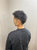 ウェッジ プレミアムヘアーサロン(WEDGE)&nbsp;女性うけNO.1 MENSの黒髪ショートスタイル