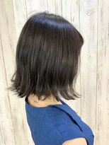 ヘアリゾート リノ(Hair resort Lino) 『ブリーチなし　6トーンブラウングレージュ』切りっぱなしボブ