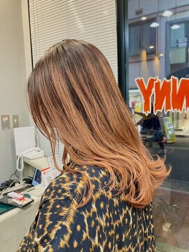 ダニーコウベ(Danny kobe) ピンクオレンジバレイヤージュ