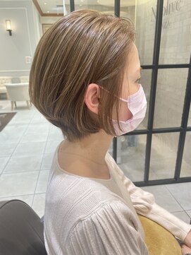 ネオリーブギンザ 銀座店(Neolive GINZA) ハイライトカラー ショートボブ