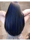 【クレドガーデン綾瀬】艶髪 ネイビーブルー/デザインカラー23