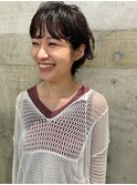 マッシュ、ショートボブニュアンスパーマ