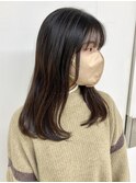 【FOLK】透明感地毛風ブラウン☆似合わせゆる巻きストレート♪