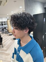 波巻きスパイラルパーマ　ビジネスマンにオススメ/シャドーパーマ/メンズ縮毛矯正/ビジネスヘア