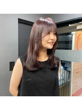 ボアップ 松山店(boappu) #レイヤーカット#レッドブラウン