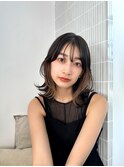 【La fith】外ハネミディ×インナーカラー