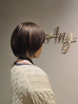 エニィ 池袋西口(Any) 黒髪/グレーベージュ/レイヤーロング/前髪パーマ/池袋