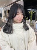 コントラストが可愛いインナーカラー/グレージュ