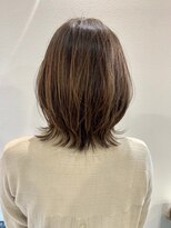 シャルムバイルーチェココ(CHARME by Lu'ce coco) 外ハネくびれボブ×ハイライト 