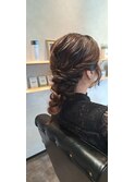 編みおろしヘアセット