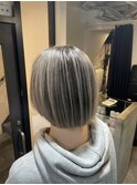 #黒髪#ボブルフ#ネビージュ#小顔#ワンレン