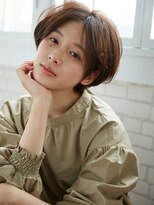 +animo吉川美南+アースカラー×ラフなマニッシュショートj
