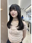 レイヤーカット×韓国風顔まわりレイヤー
