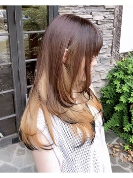 ルプラ ガーデン(le-pla garden) ウルフ#レイヤーカット#フェイスレイヤー#オレンジ#フォックス