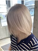 ミルクティーベージュダブルカラーケアブリーチインナーカラー