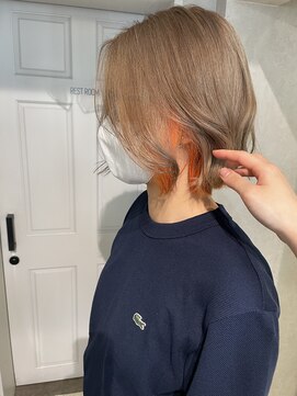 ゼスト クレス(ZEST Cres) 【立川cres小山】milk tea beige inner orange