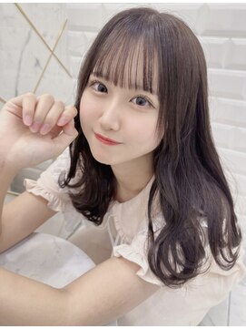 リルミー ミュエナ 大須 矢場町(Lilme myuena) 小顔にみえるシースルー前髪×ラベンダーチョコレート*ひめの*
