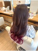 《グラデーションカラー》ラベンダーピンク×ビビットピンク