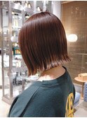 20代30代◎秋の抜け感外ハネボブ×透明感アッシュ