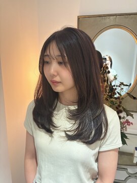 ユウヘアー 本山店(U Hair) 柔らかロングレイヤー☆/ツヤ髪/透明感カラー/20代/30代