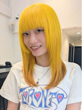 アンジェリカ(Angelica) ハニーイエロー/ブリーチカラー/ハイトーン/髪質改善