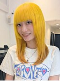 ハニーイエロー/ブリーチカラー/ハイトーン/髪質改善