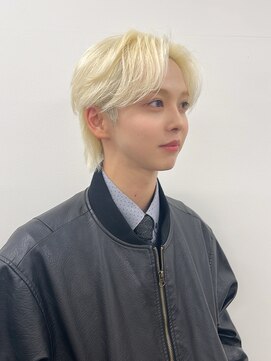 シエル(Ciel) メンズハイトーンセンターパート/シャドウパーマ/