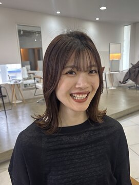 ユッカ 高槻茨木店(YUCCA) 【 YUCCA 】大人可愛い20代30代外ハネミディアム/ブラウン