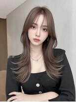 サロンドアイ(salon de i)&nbsp;韓国くびれレイヤー × ミルクティーベージュ