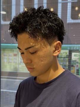 ハイプ メン 藤沢(HYPE MAN) ピンパーマメンズショートメンズパーマアップバング