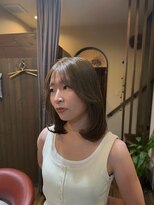 カナモロカ(CANAMO ROCA)&nbsp;ミディアムレイヤー/オリーブベージュ/ダブルカラー／髪質改善